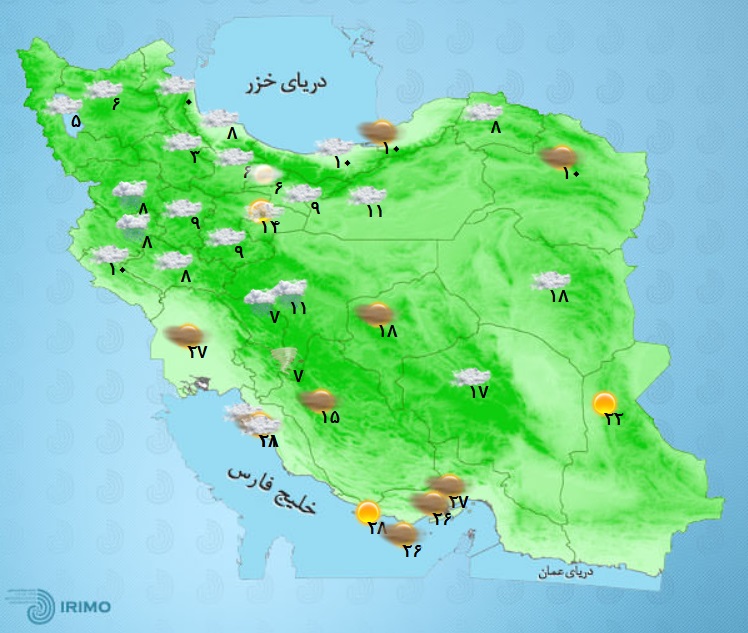 وضعیت جاده‌ها و راه ها، امروز ۱۶ اسفند ۱۴۰۰